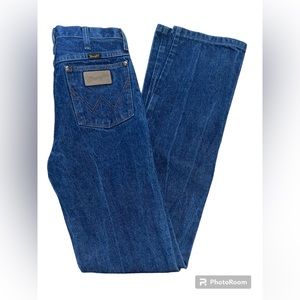 Vintage 70s Wrangler Ultra High Waisted Denim Jeans